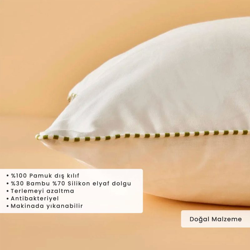 Fluffy Bamboo Pillow (50x70 cm) - Image 2