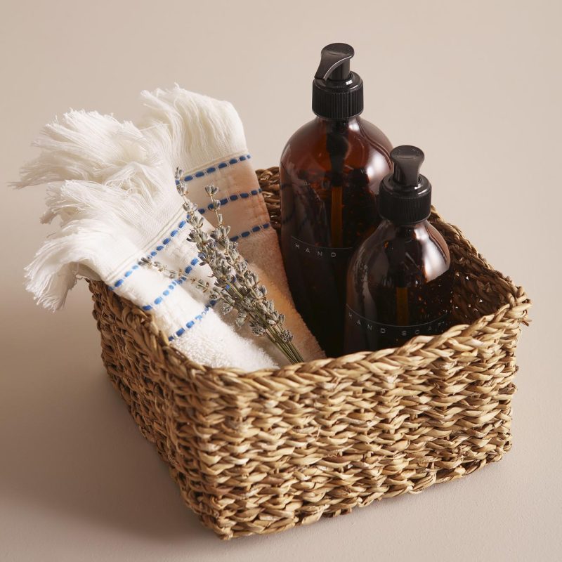 Kiara Wicker Square Basket (22x22x10 cm) - Image 2