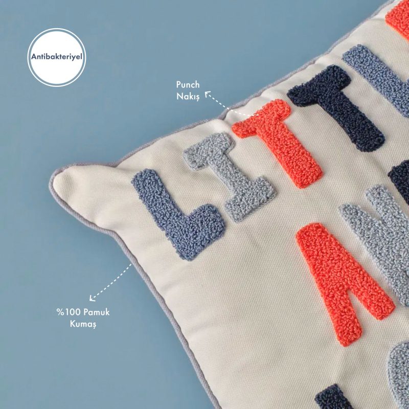 Marine Punch Embroidered Kids Throw Pillow - Image 3