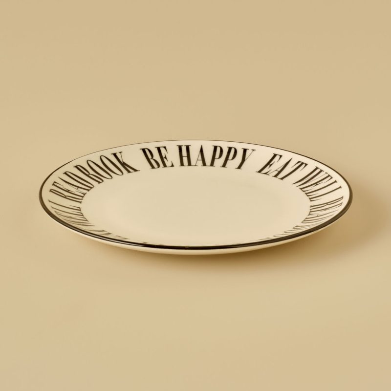 Book Lovers Serving Plate Black (25 cm) - Image 3