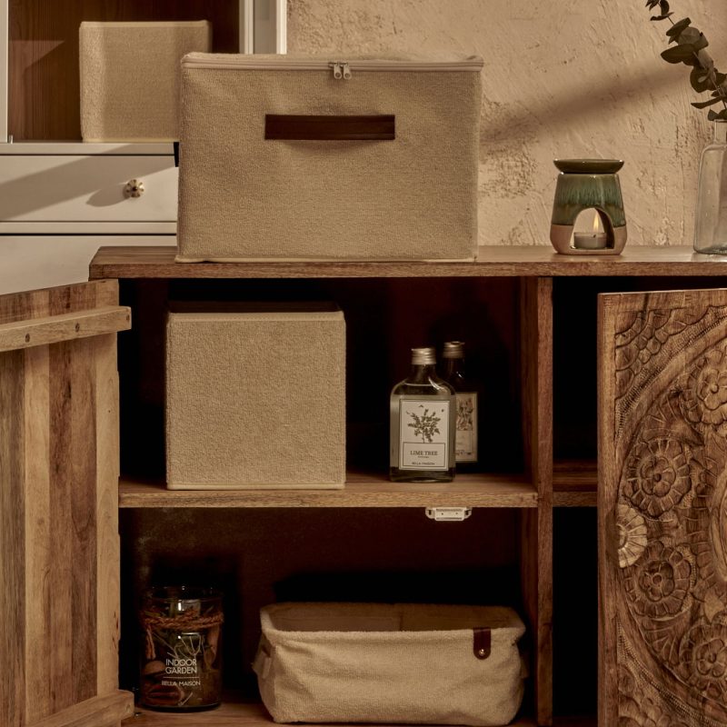 Karla Towel Fabric Box Without Lid (20x20 cm) - Image 2