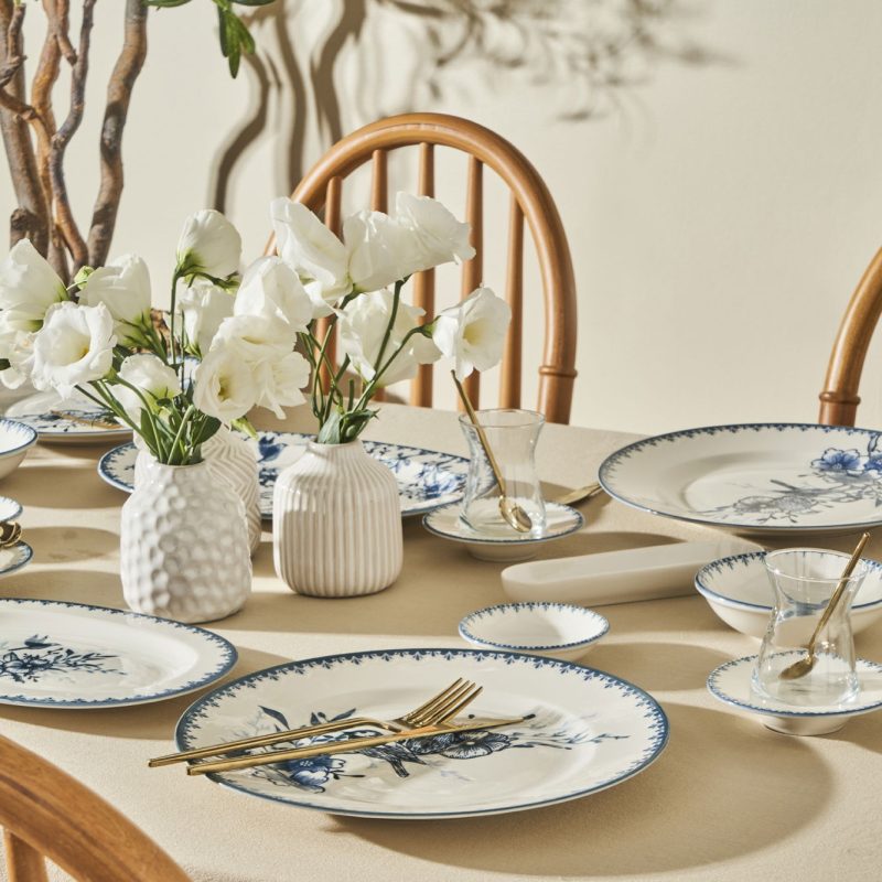 Bleu Blanc 26-piece Breakfastware Set - Image 2