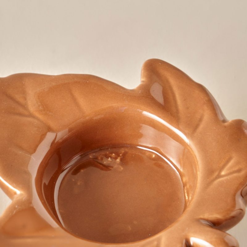 Leaf Candle Holder Brown - Image 2