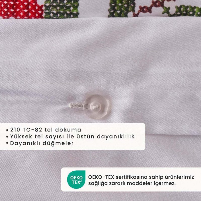 Jolly Single Duvet Cover Set 100% Cotton Satin - Image 3