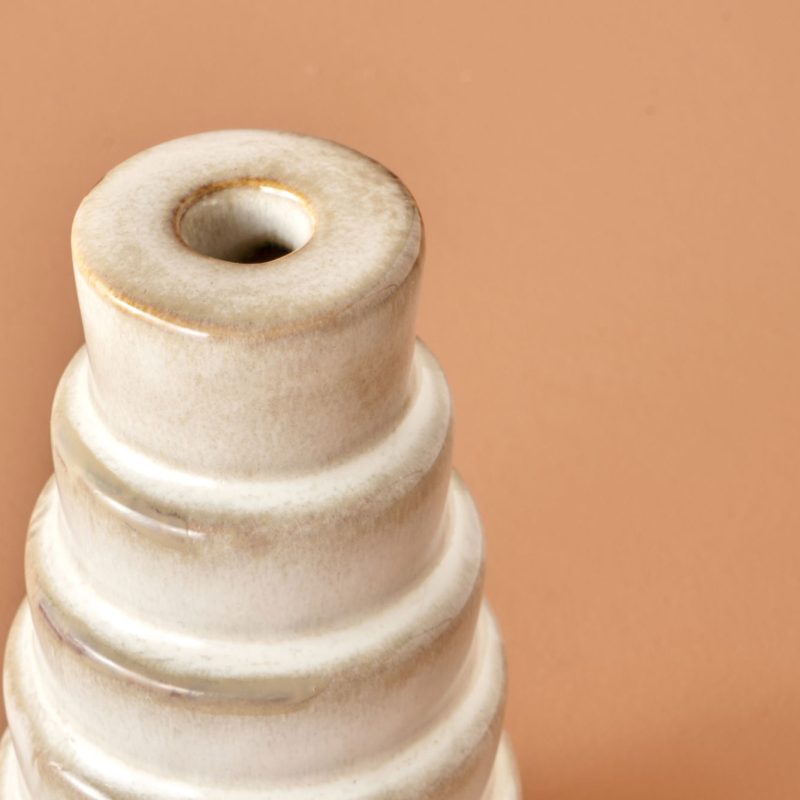 Wildy Candle Holder Beige - Image 3