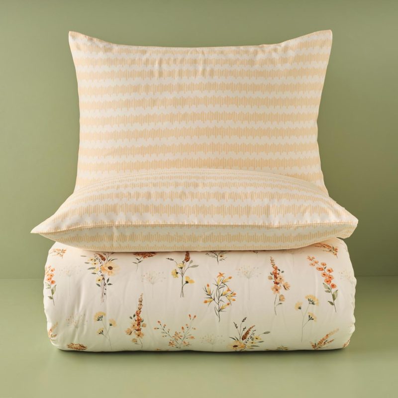 Leora Double Size Duvet Cover Set Salmon (200x220 cm) - Image 3