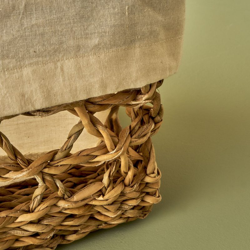 Diana Oval Cloth Basket Natural (27x15 cm) - Image 2
