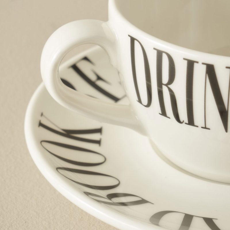 Book Lovers Tea Cup&Saucer set/2pcs 270 cc - Image 2