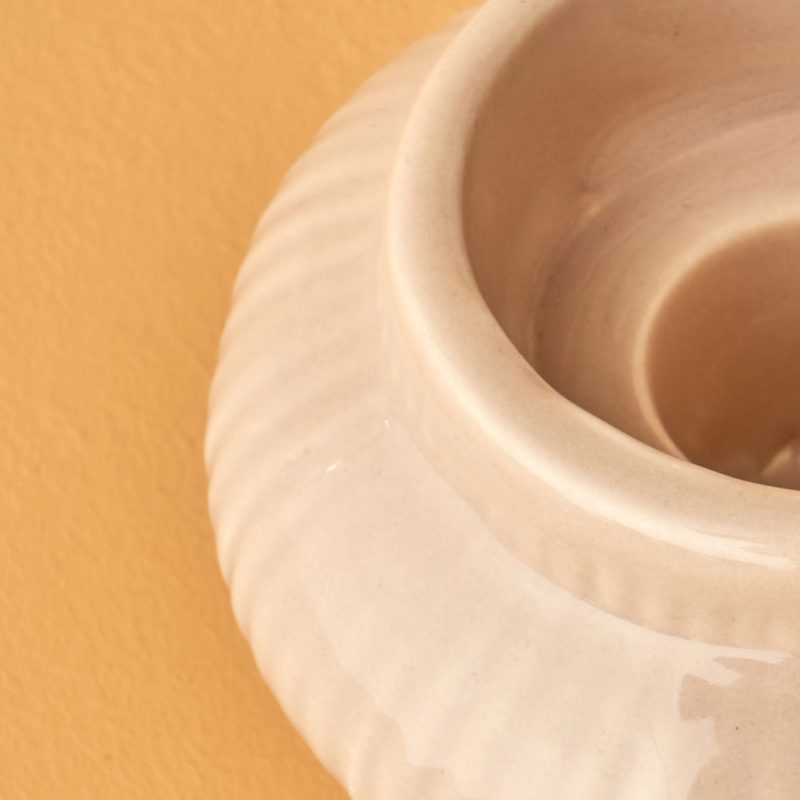 Perla Candle Holder Cream - Image 4