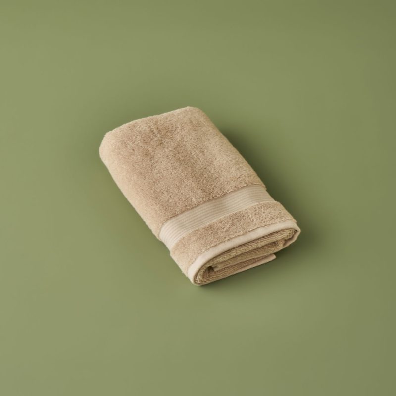 Premium Dorita 6 Piece Towel Set Beige - Image 5