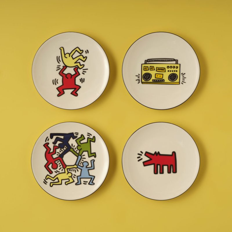 Keith Haring Side Plate Set of 4 (19 cm) - Image 2