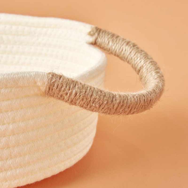 Montana Jut Ivory Basket White (33x23x9 cm) - Image 2