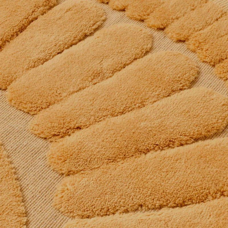 Sunshine Bath Mat Set Mustard Colour (50x100 cm + 40x60 cm) - Image 3