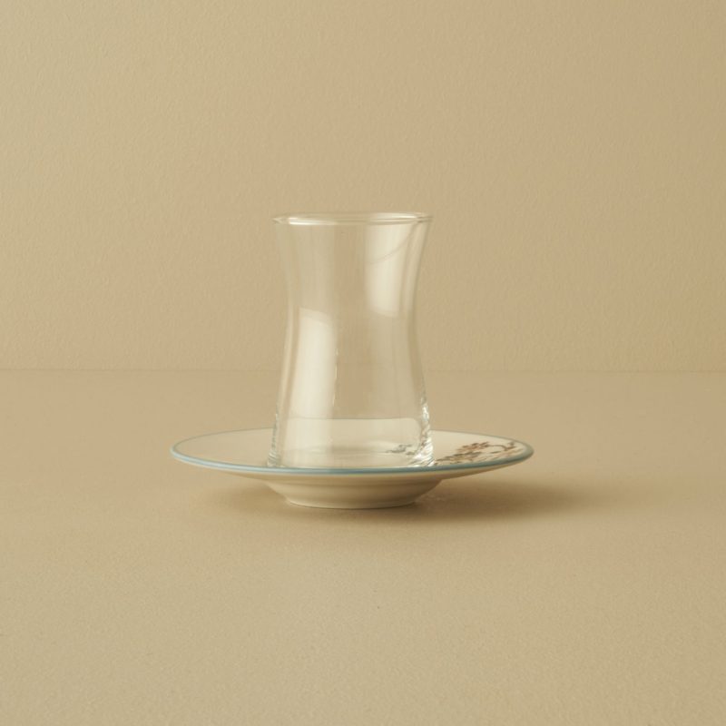 Vintage 6-Piece Tea Glass Set Blue (170 cc) - Image 3