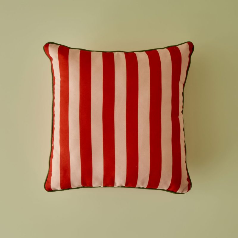 Line Cushion Cover Red (43x43 cm)