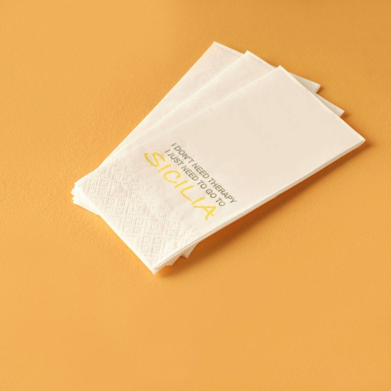 Sicilia 100 Pack Napkins White (33x33 cm) - Image 3