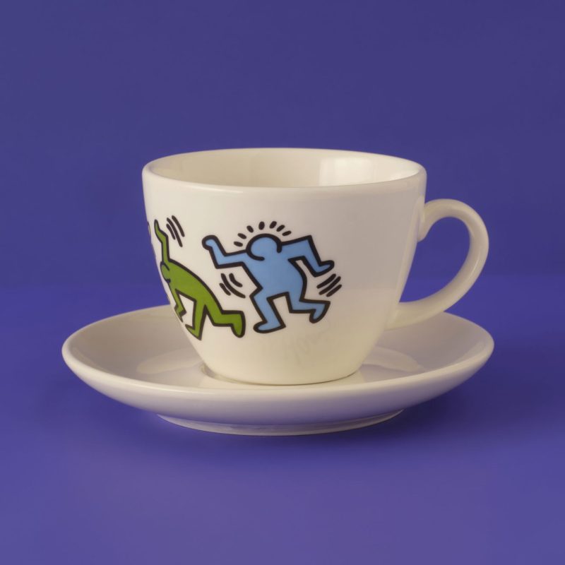 Keith Haring Colored Tea Cup&Saucer set/2pcs (220 cc) - Image 7