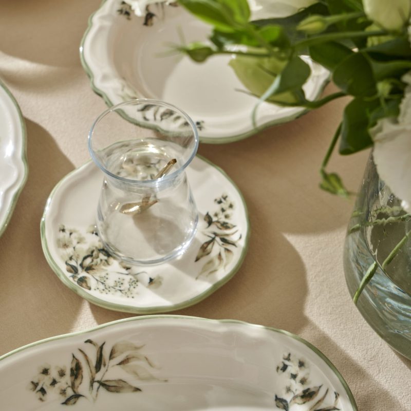 Julia Stoneware 26 Piece Breakfast Set Green - Image 3