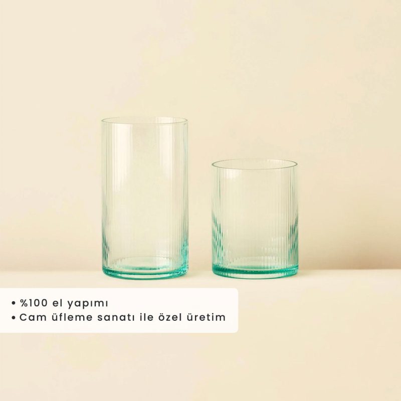 Stripe Glass Set of 12 - Image 2