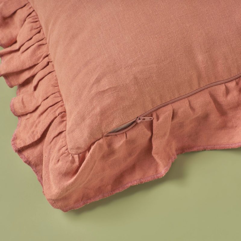 Lerma Frilly Cushion Cover Tile Color (35x50 cm) - Image 3