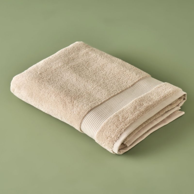 Premium Dorita 6 Piece Towel Set Beige - Image 4