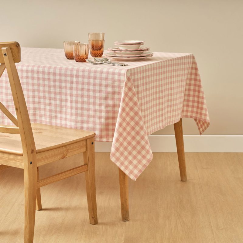 Pavia Tablecloth Plum (150x150 cm)