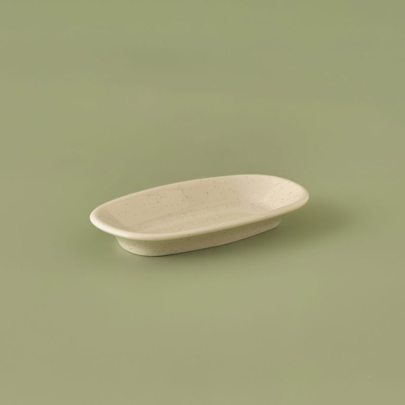 Sand Porcelain Presentation Plate Cream (15 cm)