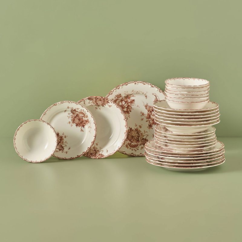 Antique 36 Piece Table Set - Image 2