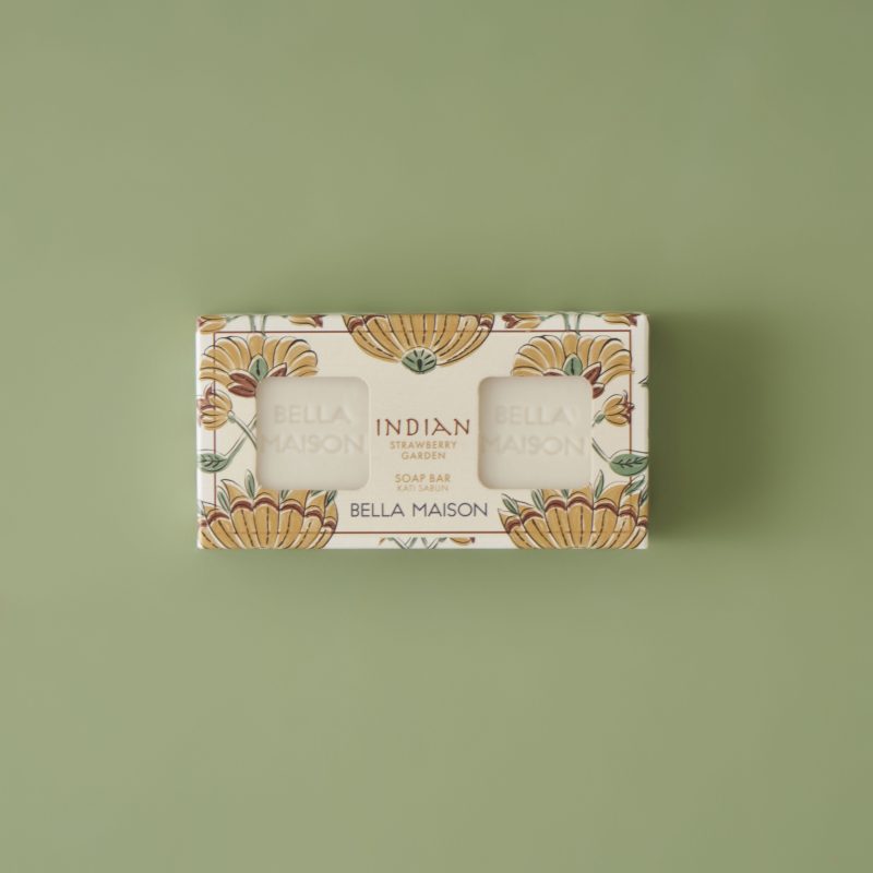 Indian Strawberry Garden Soap 100 gr 3-pack - Image 3