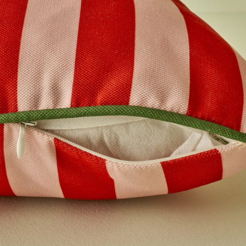 Line Cushion Cover Red (43x43 cm) - Image 3