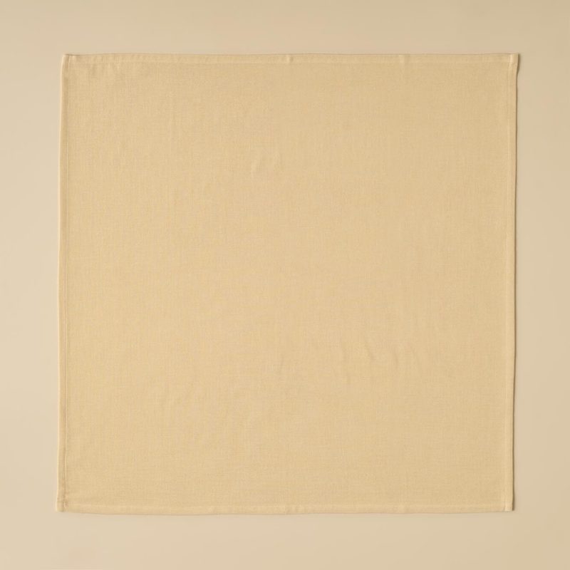 Sloth Muslin Baby Cover Cloth Set - 2 pcs Beige 65x65 cm - Image 2