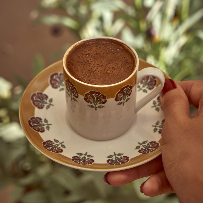 Indian Coffee Cup&Saucer, Set of 6 - Image 2