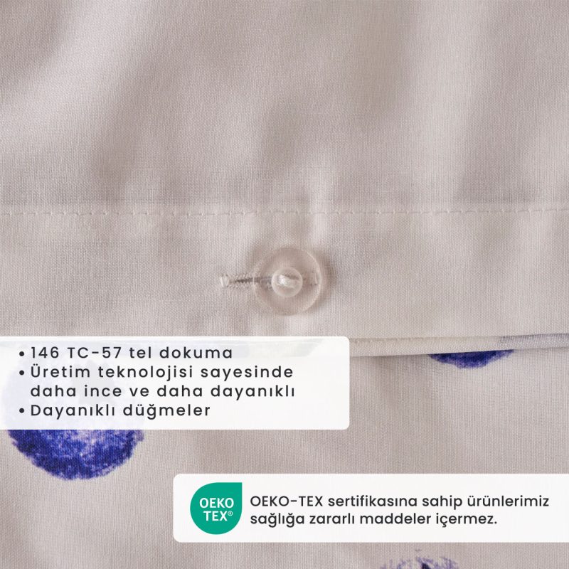 Blueberry King Size Duvet Cover Set - Image 3