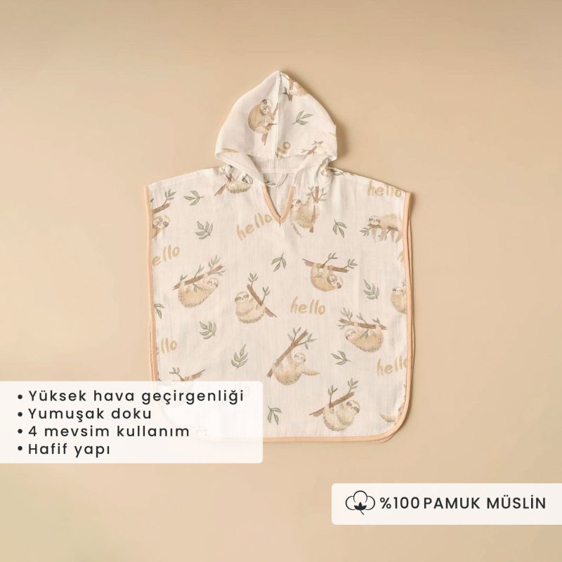 Sloth Poncho Beige (60x60 cm) - Image 2