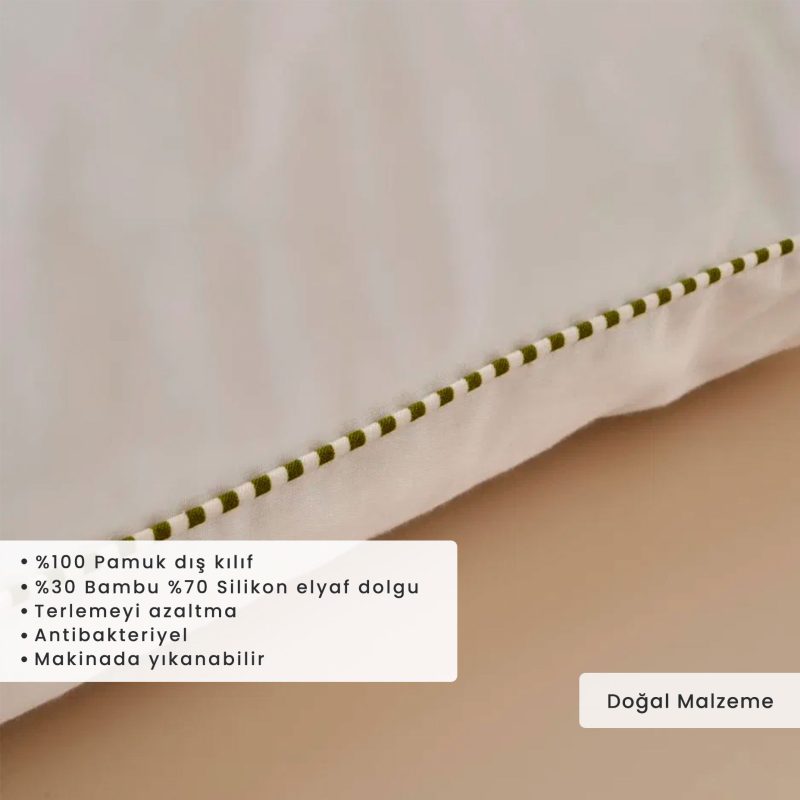 2 pcs Fluffy Bamboo Pillow (50x70 cm) - Image 2