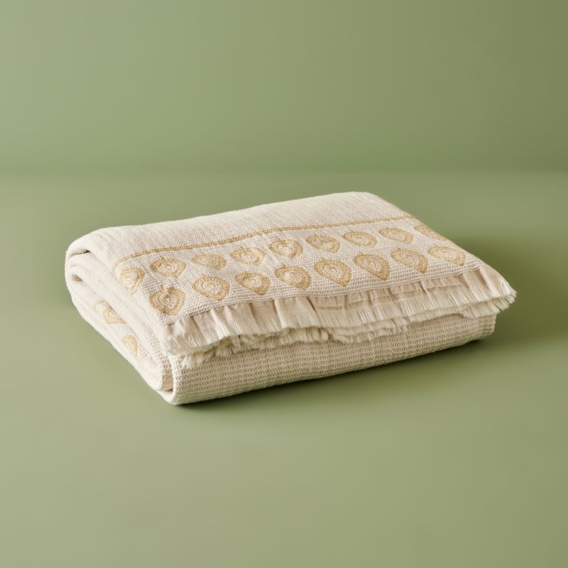 Indian Art  Bedspread Set Cream (240x260) - Image 6