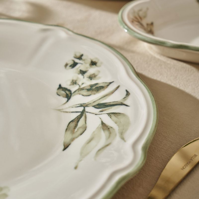 Julia Stoneware 26 Piece Breakfast Set Green - Image 4
