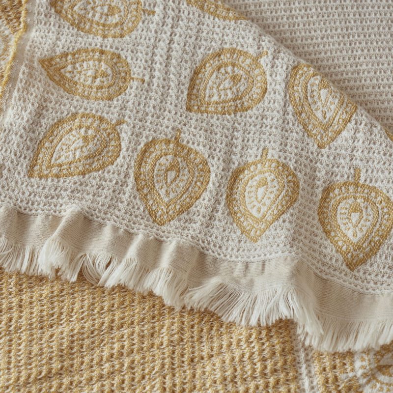 Indian Art  Bedspread Set Cream (240x260) - Image 3