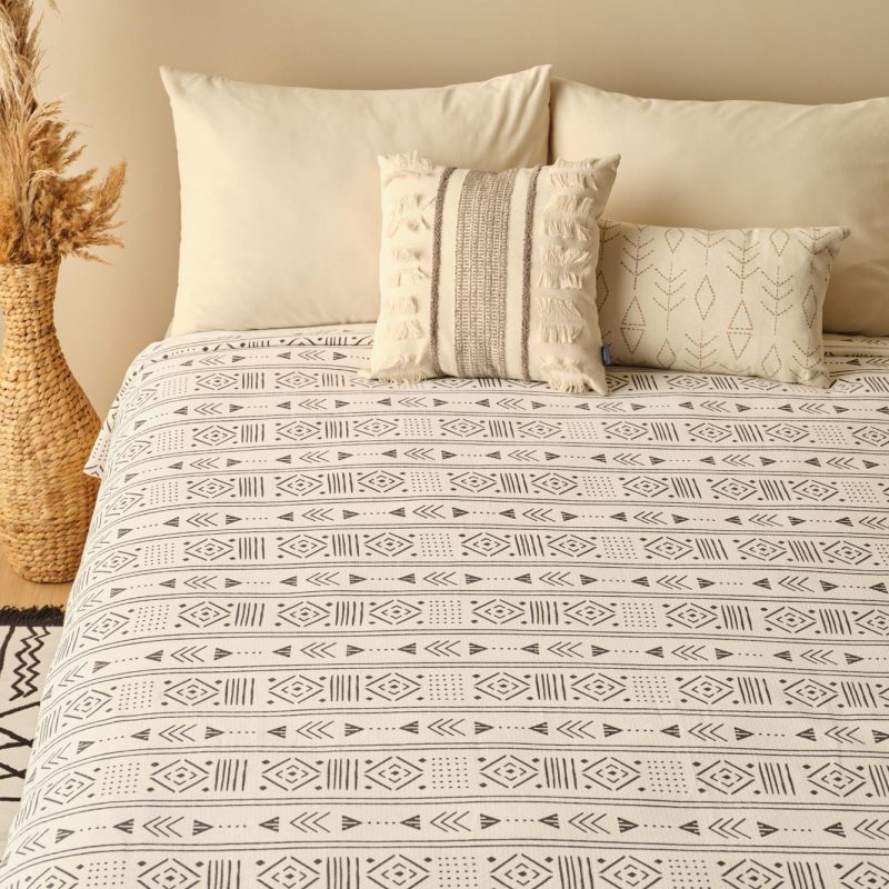 Anchal Double Size Summer Blanket Anthracite (200x220 cm) - Image 2