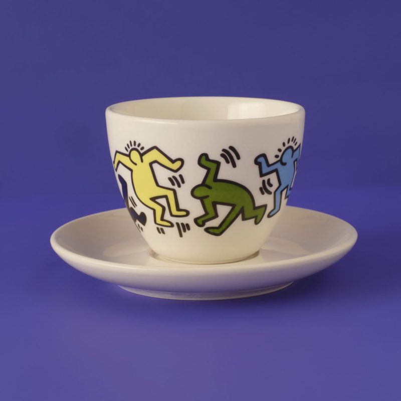 Keith Haring Colored Tea Cup&Saucer set/2pcs (220 cc) - Image 6