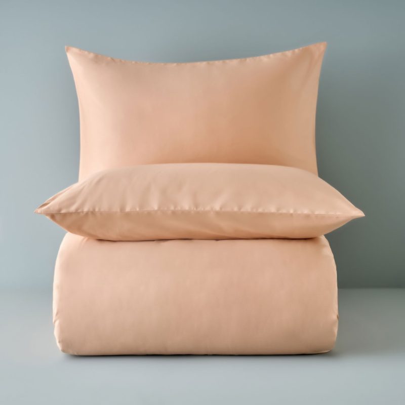 100% Cotton Supreme Satin Double Duvet Cover Set Salmon(200x220 cm) - Image 4
