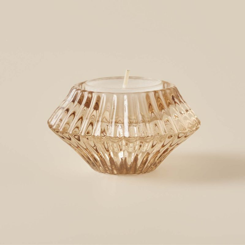 Loe Candle Holder Natural (8x8x12 cm) - Image 2