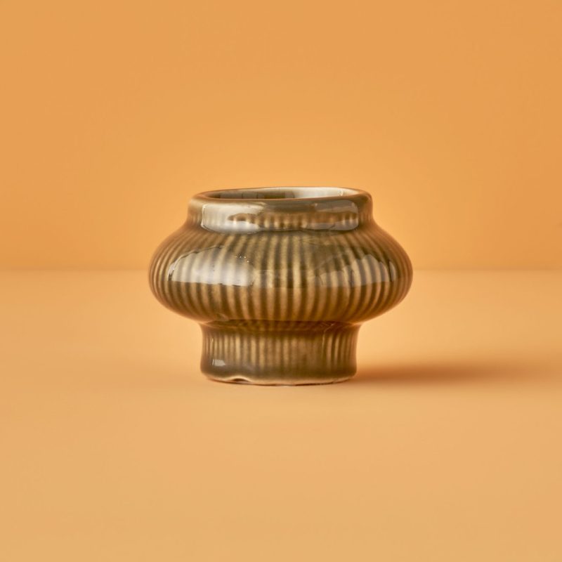 Perla Candle Holder Green - Image 3