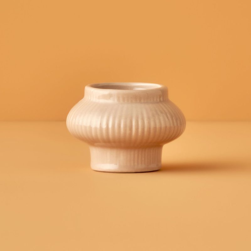 Perla Candle Holder Cream - Image 3