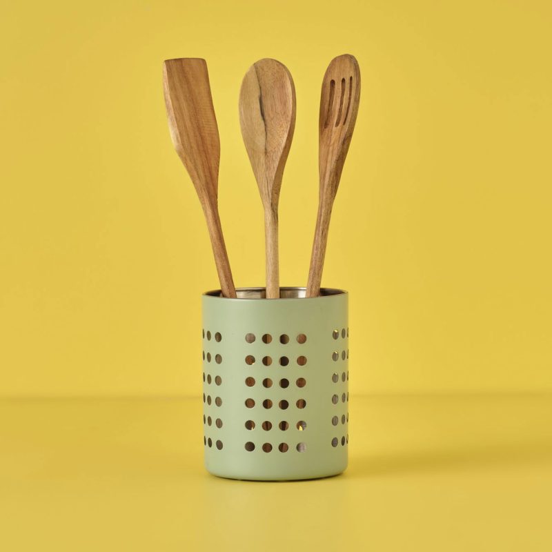 Ronna Cutlery Holder Green (11x11x13,2 cm) - Image 2
