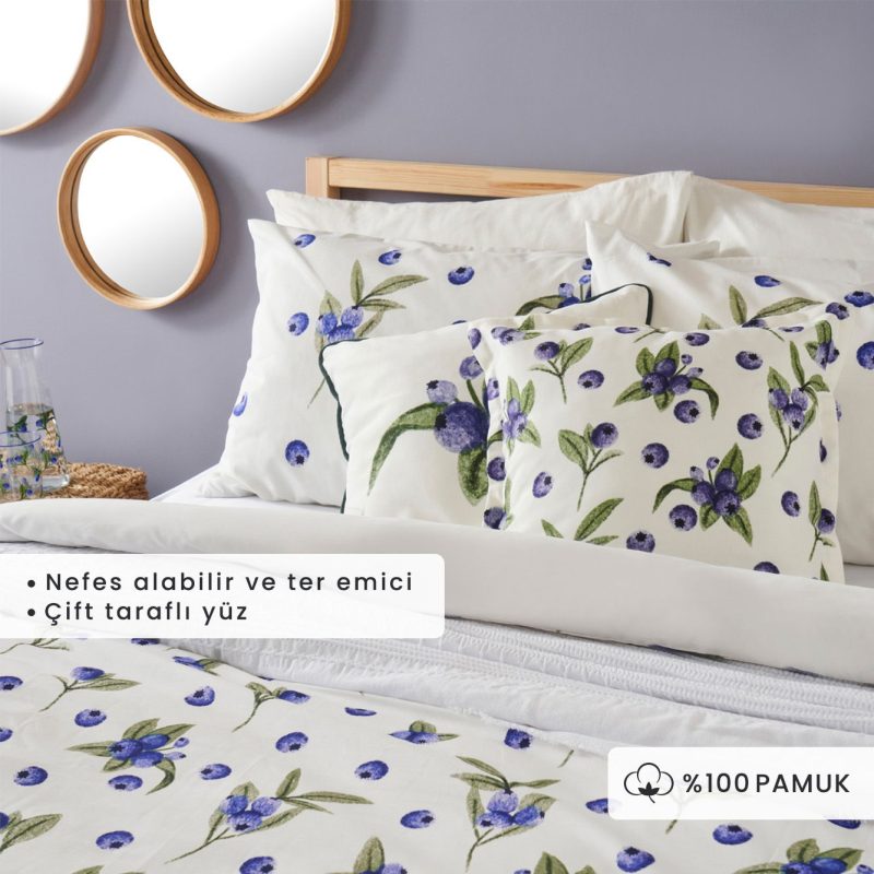 Blueberry King Size Duvet Cover Set - Image 2