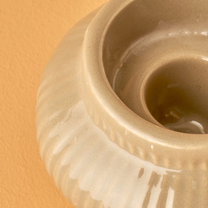 Perla Candle Holder Beige - Image 4