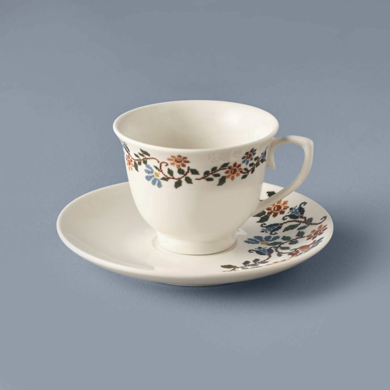 Vintage 6-Piece Coffee Cup Blue (90 cc) - Image 2