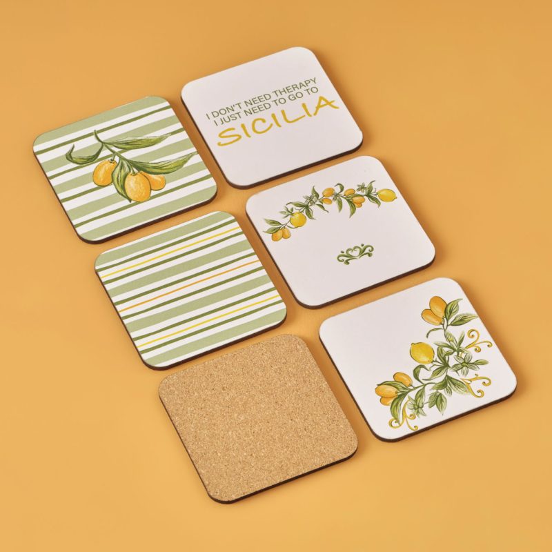 Sicilia Coester Set of 6 Green (10x10 cm) - Image 2