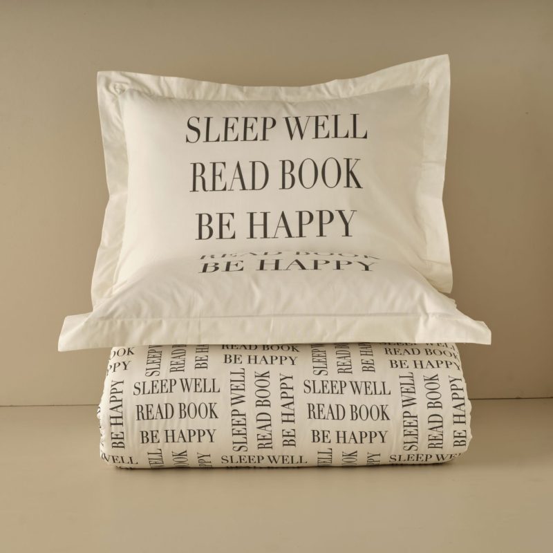 Book Lovers King Size Duvet Cover Set Anthracite (240x220 cm) - Image 4